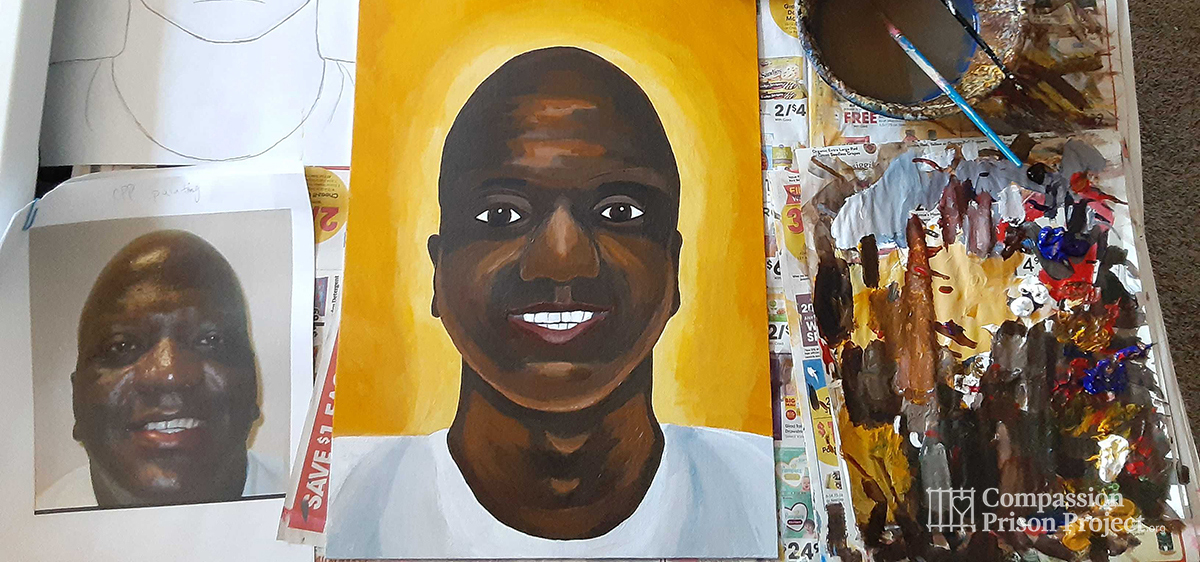 Portrait of Willie. B Smith by artist, Rune Nielsen